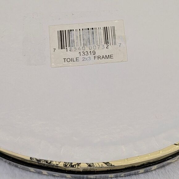 NIB - Mud Pie Toile Floral 2x3 Picture Frame - Picture 11 of 11